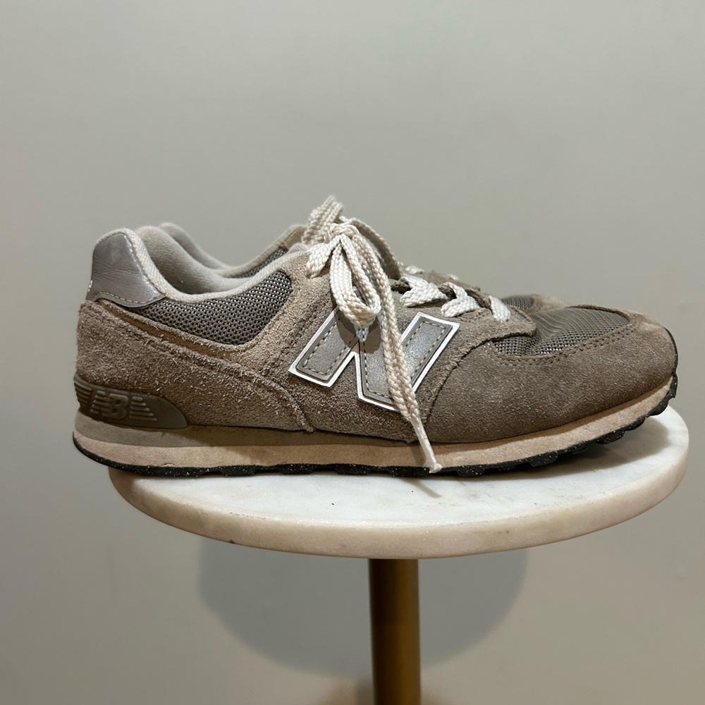 New Balance Kids Sneakers in Gray and White